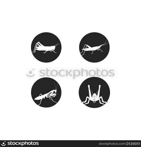 grasshopper icon vector illustration logo design.