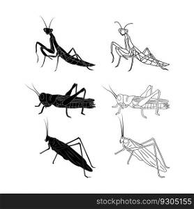 grasshopper icon vector illustration simple design