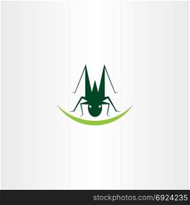 grasshopper logo icon vector element