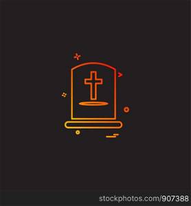 Grave icon design vector
