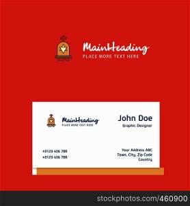 Grave logo Design with business card template. Elegant corporate identity. - Vector