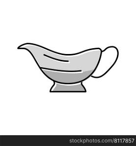 gravy boat color icon vector. gravy boat sign. isolated symbol illustration. gravy boat color icon vector illustration