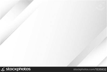 Gray and white color oblique lines modern tech subtle abstract background vector