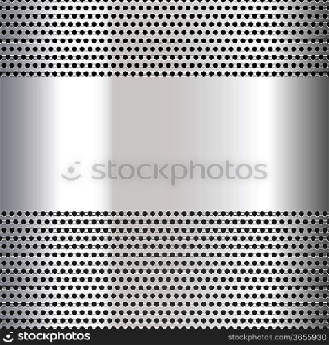 Gray background perforated sheet