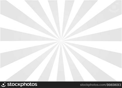 Gray background with white sun ray. Pattern of starburst. Abstract texture with light of sunburst. Radial beam of sunlight. Retro background with flash. Design of sunbeams. Vector.. Gray background with white sun ray. Pattern of starburst. Abstract texture with light of sunburst. Radial beam of sunlight. Retro background with flash. Design of sunbeams. Vector