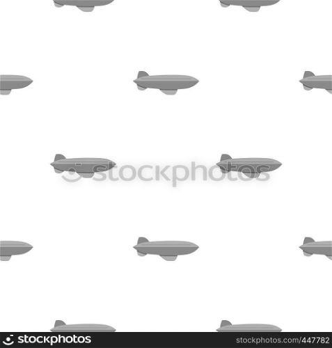Gray blimp aircraft flying pattern seamless for any design vector illustration. Gray blimp aircraft flying pattern seamless