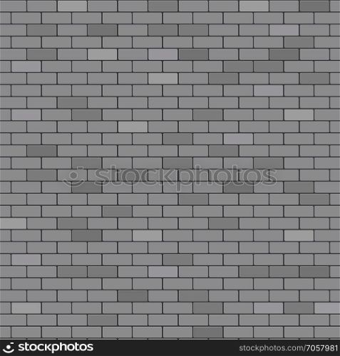 Gray brick wall abstract background, stock vector