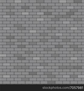 Gray brick wall abstract background, stock vector