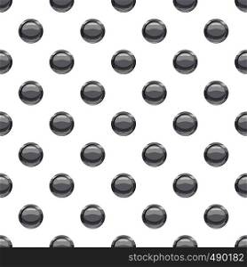 Gray button pattern seamless repeat in cartoon style vector illustration. Gray button pattern