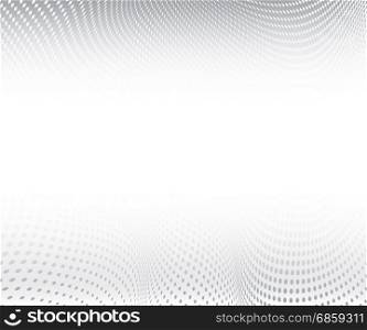gray circles on white background. Halftone wave texture. Vector illustration. copy space