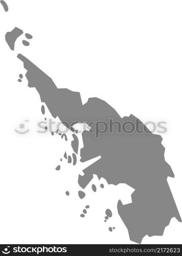 Gray flat blank vector map of the Norwegian regional capital city of ASKOY, NORWAY