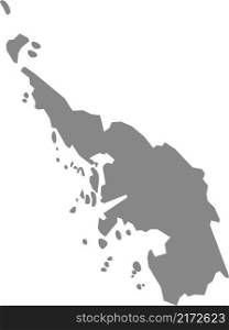 Gray flat blank vector map of the Norwegian regional capital city of ASKOY, NORWAY