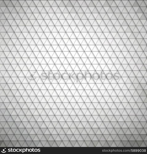 Gray geometric background, abstract triangle pattern vector.