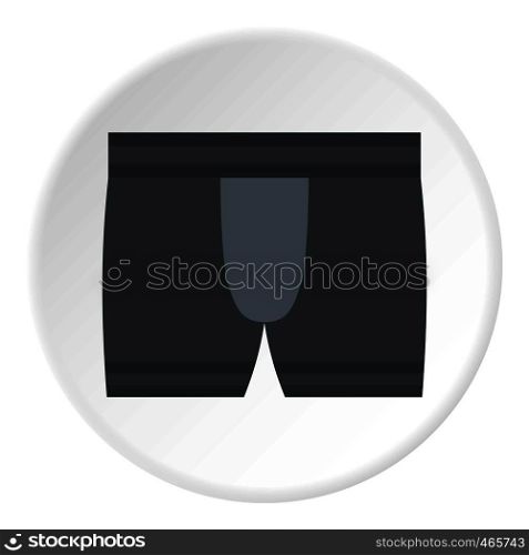 Gray male underwear icon in flat circle isolated on white background vector illustration for web. Gray male underwear icon circle
