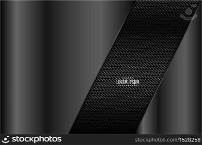Gray metal technology background with dark space