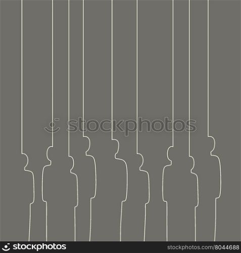 Gray people. Background with abstract human.