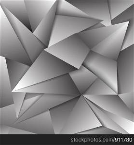 Gray polygonal abstract triangular mosaic background