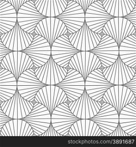Gray seamless geometrical pattern. Simple monochrome texture. Abstract background.Slim gray ray striped pin will.