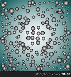 gray spheres, vector art illustration