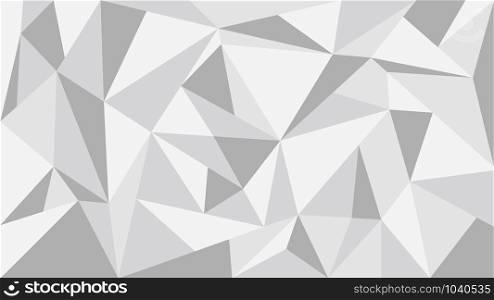 Gray tone polygon abstract background - vector illustration.