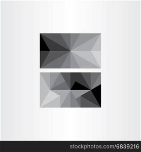 grayscale abstract geometric triangle background