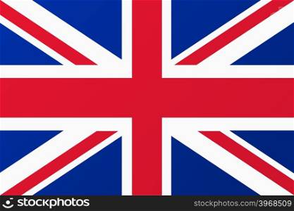 Great Britain, United Kingdom flag. Color style. Vector illustration