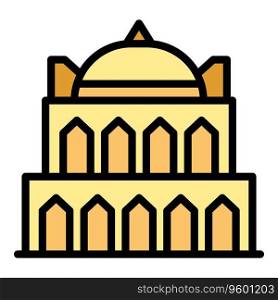 Great culture icon outline vector. Opera house. Architecture travel color flat. Great culture icon vector flat