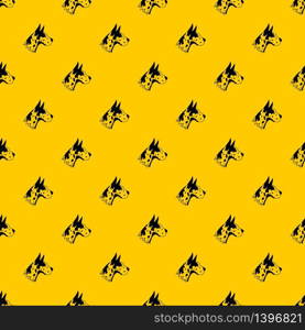 Great dane dog pattern seamless vector repeat geometric yellow for any design. Great dane dog pattern vector