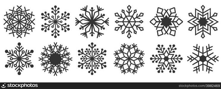 Great design holiday snowflakes isolate on blue background. Vector illustration eps 10. Great design holiday snowflakes isolate on blue background. Vector illustration.
