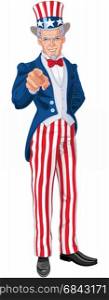 Great illustration of Uncle Sam pointing