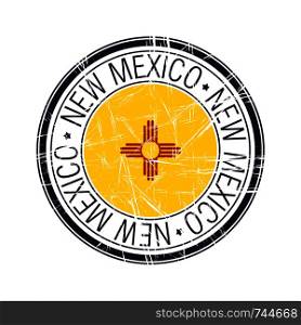 Great state of New Mexico postal rubber stamp, vector object over white background
