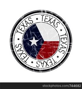 Great state of Texas postal rubber stamp, vector object over white background