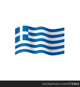 Greece flag, vector illustration. Greece flag, vector illustration on a white background