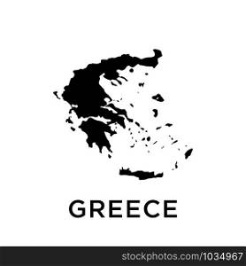 Greece map icon design trendy