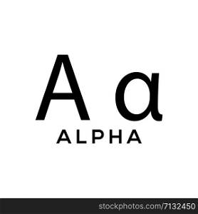 Greek Alphabet : Alpha