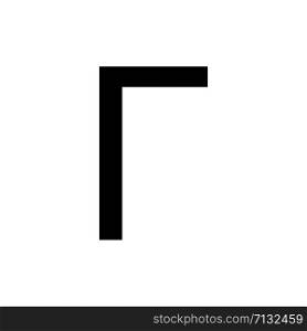 Greek Alphabet : Gamma signage icon