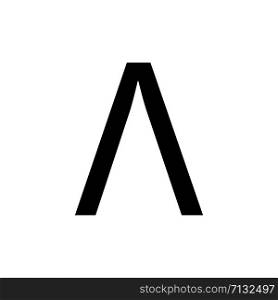 Greek alphabet : Lambda signage icon