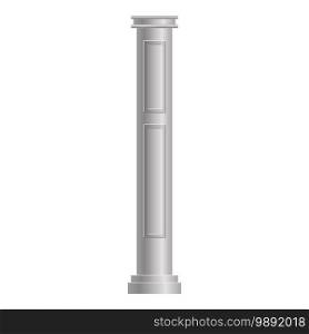 Greek column icon. Cartoon of greek column vector icon for web design isolated on white background. Greek column icon, cartoon style