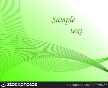 Green abstract background. Vector illustration