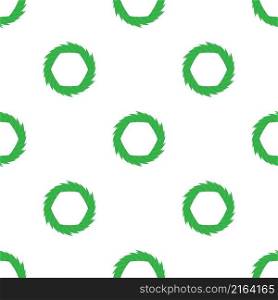 Green abstract circle pattern seamless background texture repeat wallpaper geometric vector. Green abstract circle pattern seamless vector