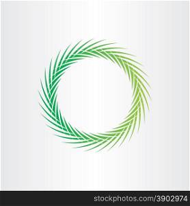 green abstract vector circle background design