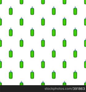 Green air freshener aerosol bottle pattern. Cartoon illustration of green air freshener aerosol bottle vector pattern for web. Green air freshener aerosol bottle pattern
