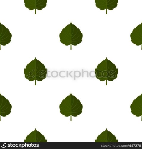 Green alder leaf pattern seamless for any design vector illustration. Green alder leaf pattern seamless