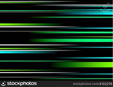 Green and blue abstract background with flowing ribbon string