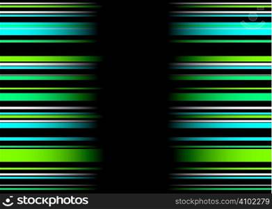 Green and blue abstract background with ribbon effect