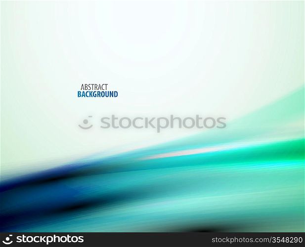 Green and blue blurred wave abstract background