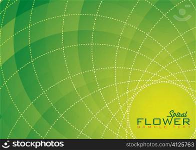 Green and yellow abstract background with copyspace and dotted line