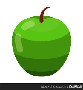 Green apple icon. Isometric of green apple vector icon for web design isolated on white background. Green apple icon, isometric style