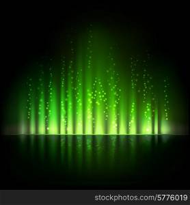 Green aurora light. Shiny Abstract vector backgrounds. Green aurora light. Abstract vector backgrounds