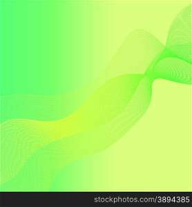 Green Background. Abstract Green Wave Background. Abstract Green Pattern.